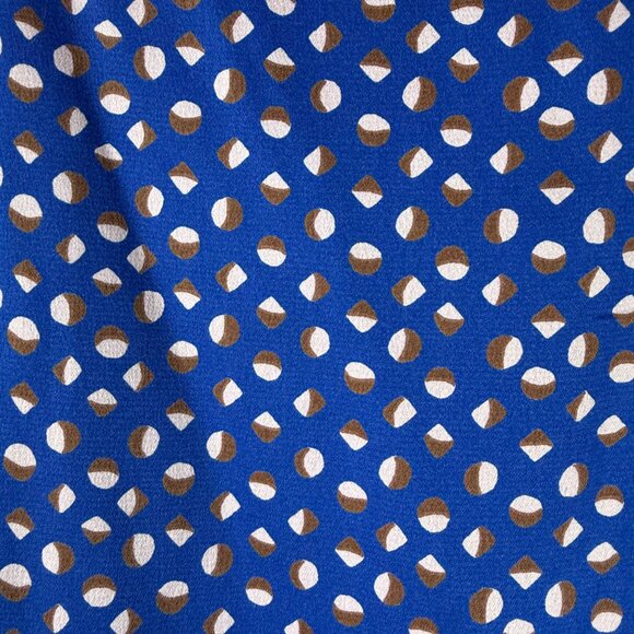 Kate Spade Geo Dot Crew Neck Ruffle Sleeve Shirt - Picture 4 of 8